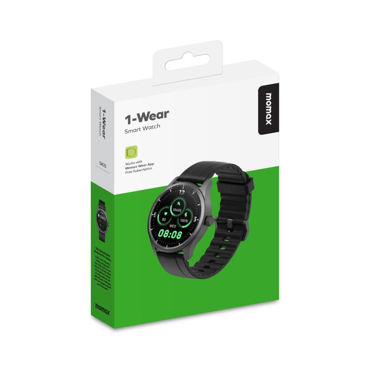 MOMAX SW2S 1.38 inch Screen IP68 Waterproof Smart Sports Watch(Black) - Smart Watches by MOMAX | Online Shopping UK | buy2fix