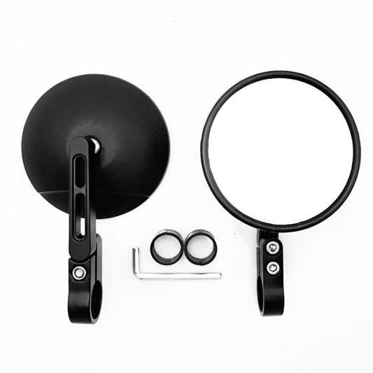 2pcs/Set Adjustable Motorcycle Bicycle Handlebar Rearview Mirror(Black) - Side Mirrors by buy2fix | Online Shopping UK | buy2fix