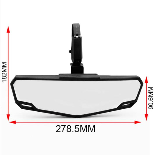 1.75-2 inch Universal Rearview Mirror Center Mirror for UTV / ATV(Black) - Side Mirrors by buy2fix | Online Shopping UK | buy2fix