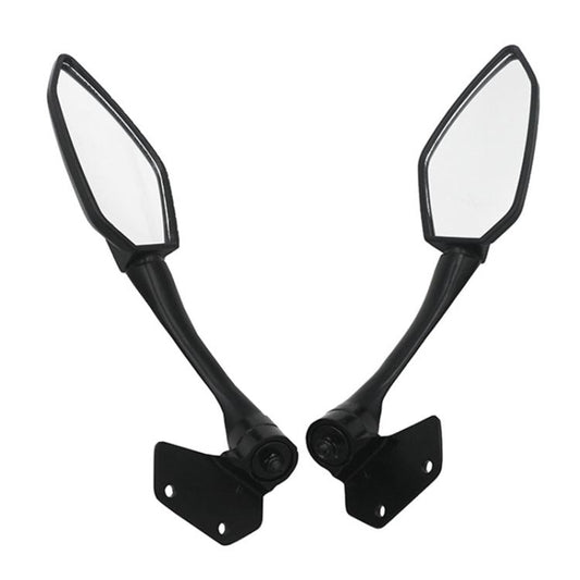 For CFMOTO 250SR CF250-6 / CF250-6A 2pcs/Set Motorcycle Racing Rearview Mirror Reflective Mirror(Black) - Side Mirrors by buy2fix | Online Shopping UK | buy2fix