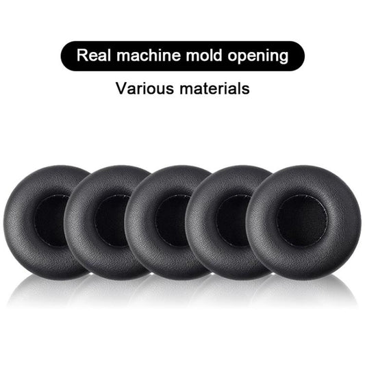 2pcs Protein Leather Replacement Earpads For AKG K402 / K414P / K416P(Black) - Earmuff & Pad by buy2fix | Online Shopping UK | buy2fix