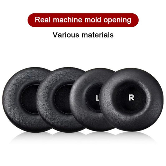 2pcs Protein Leather Replacement Earpads For AKG Y50BT / Y55DJ / Y50 / Y55(Black) - Earmuff & Pad by buy2fix | Online Shopping UK | buy2fix