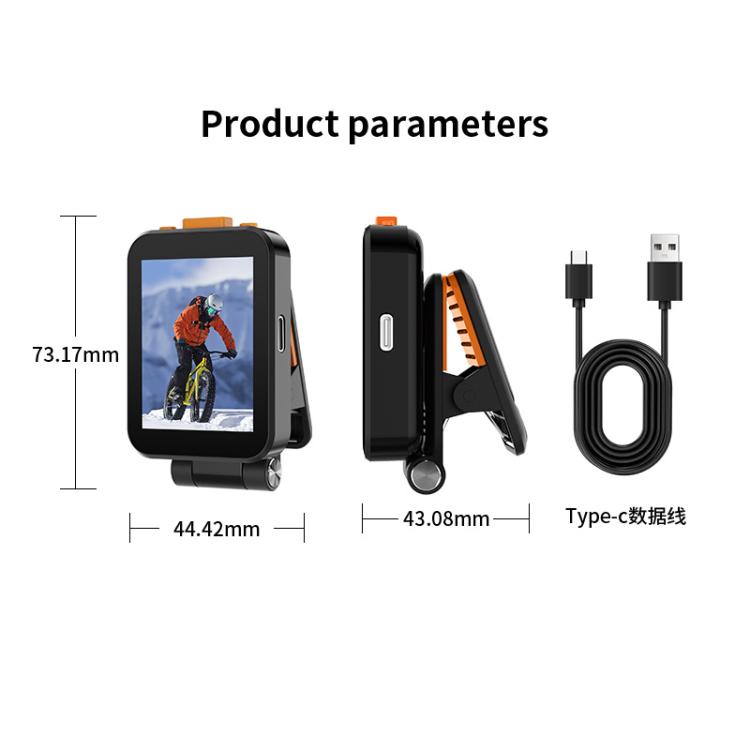 RK-X40G Mini Rear Selfie Screen Sound Version with Clip(Black) - Others Accessories by buy2fix | Online Shopping UK | buy2fix