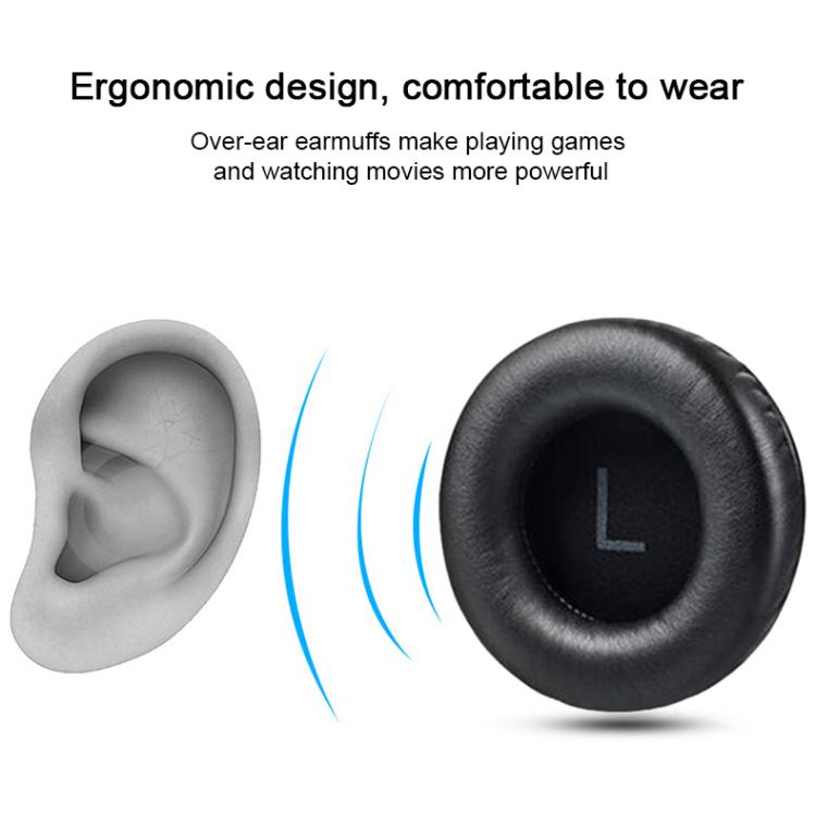 1 Pair Protein Leather Replacement Earpads For AKG K845 / K845BT(White Left and Right) - Earmuff & Pad by buy2fix | Online Shopping UK | buy2fix