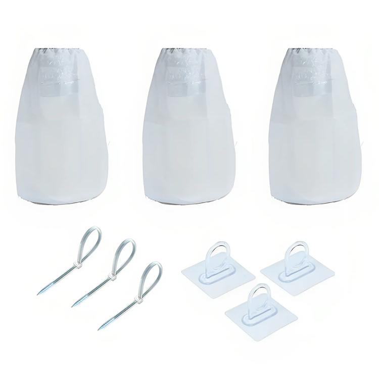 3pcs/Pack Dryer Vent Lint Trap Dryer Vent Duct Lint Bag(White) - Dryer Parts by buy2fix | Online Shopping UK | buy2fix