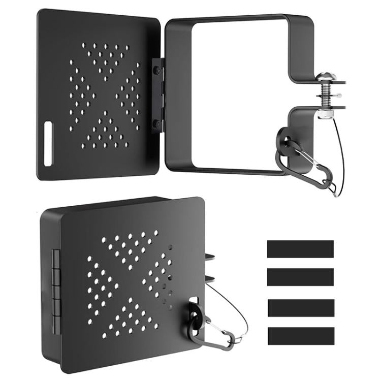 2pcs/Set RV Square Metal Bumper Cover RV Sewer Port Cover(Black) - Tank Covers by buy2fix | Online Shopping UK | buy2fix