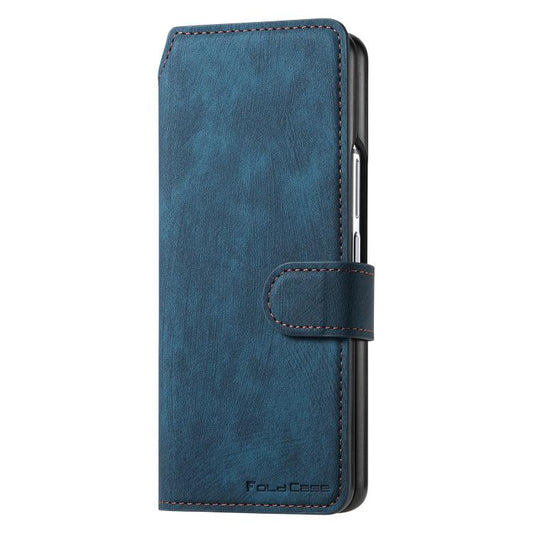 For Samsung Galax Z Fold7 5G CaseNeo MagSafe RFID Anti-theft Retro Leather Phone Case(Blue) - Galaxy Z Fold7 5G Cases by CaseNeo | Online Shopping UK | buy2fix