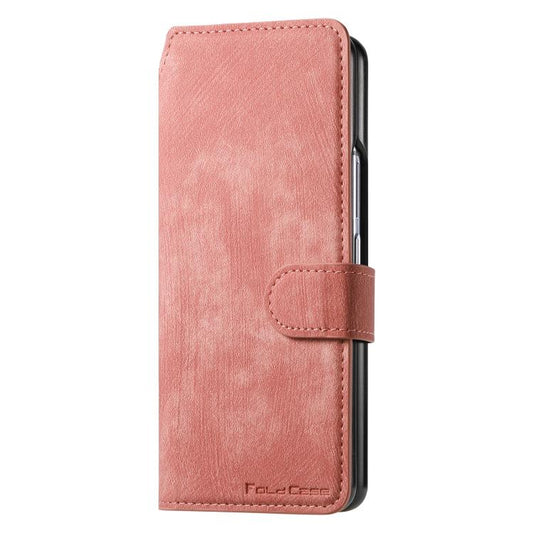 For Samsung Galax Z Fold7 5G CaseNeo MagSafe RFID Anti-theft Retro Leather Phone Case(Pink) - Galaxy Z Fold7 5G Cases by CaseNeo | Online Shopping UK | buy2fix