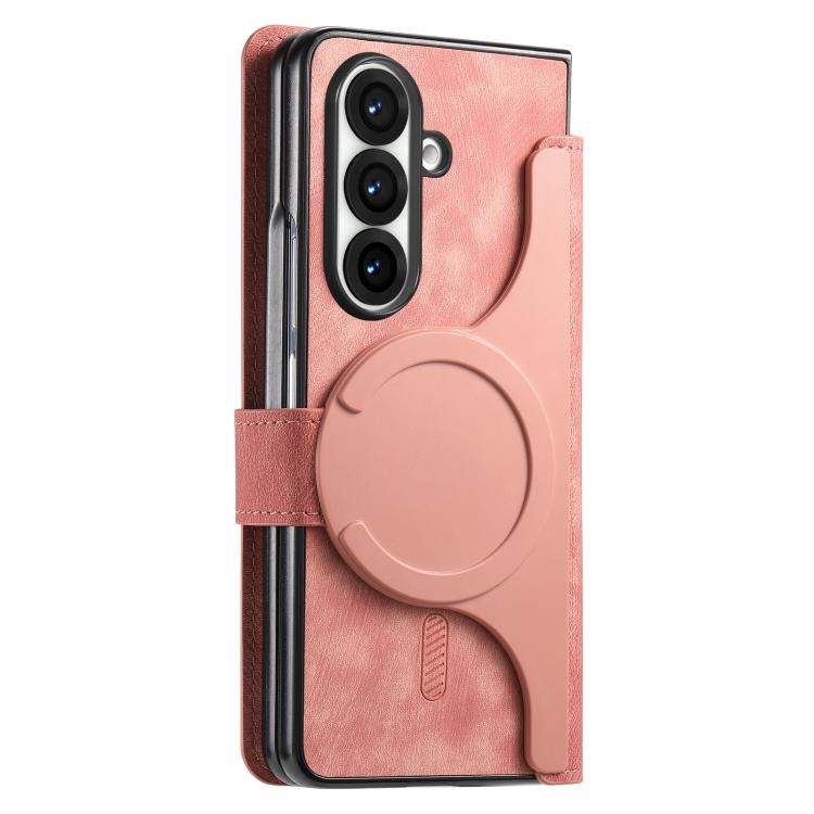 For Samsung Galax Z Fold7 5G CaseNeo MagSafe RFID Anti-theft Retro Leather Phone Case(Pink) - Galaxy Z Fold7 5G Cases by CaseNeo | Online Shopping UK | buy2fix