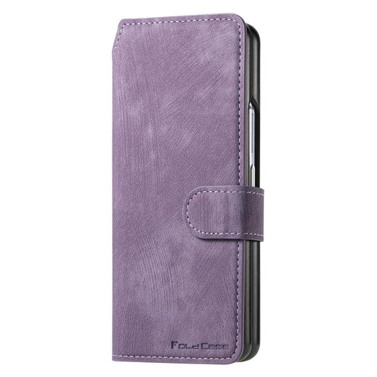 For Samsung Galax Z Fold7 5G CaseNeo MagSafe RFID Anti-theft Retro Leather Phone Case(Purple) - Galaxy Z Fold7 5G Cases by CaseNeo | Online Shopping UK | buy2fix