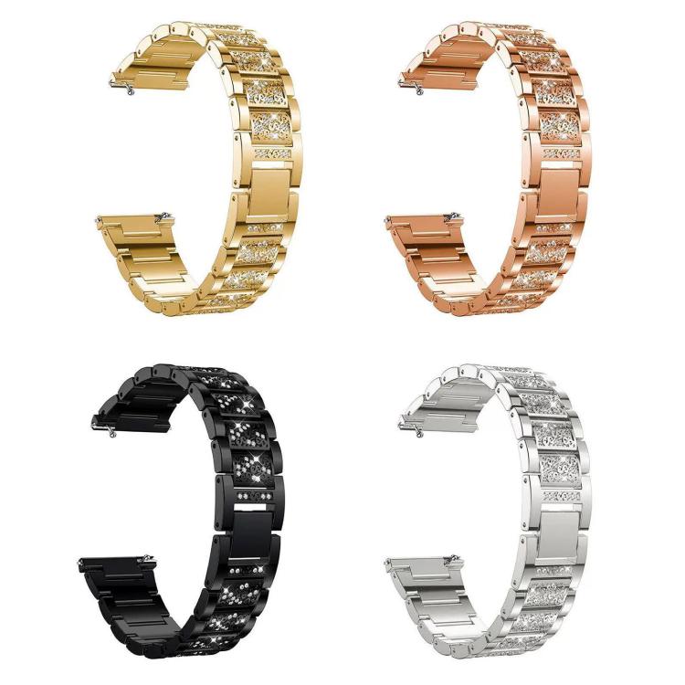 For Fitbit Charge 4 / 3 18mm xDfind Diamond Jewelry Stainless Steel Watch Band(Silver) - Watch Bands by xDfind | Online Shopping UK | buy2fix