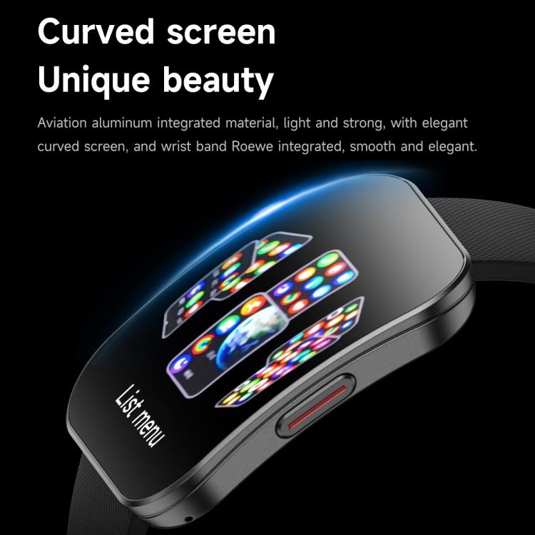U17 1.85 inch Ultra-thin Curved Screen IP68 Sports Smart Watch(Black) - Smart Watches by buy2fix | Online Shopping UK | buy2fix