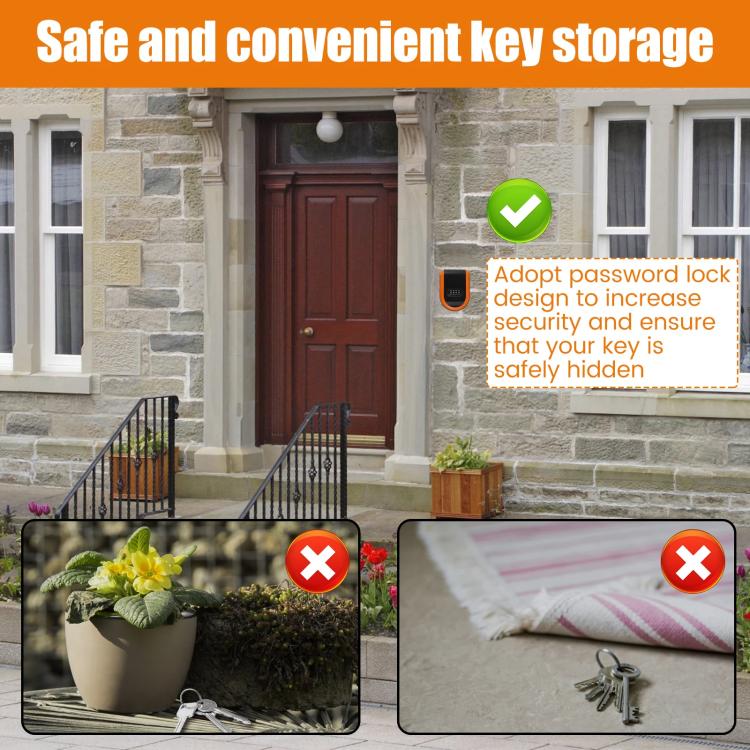 Car Magnetic Password Box Key Tool Storage Case(Black) - Stowing Tidying by buy2fix | Online Shopping UK | buy2fix