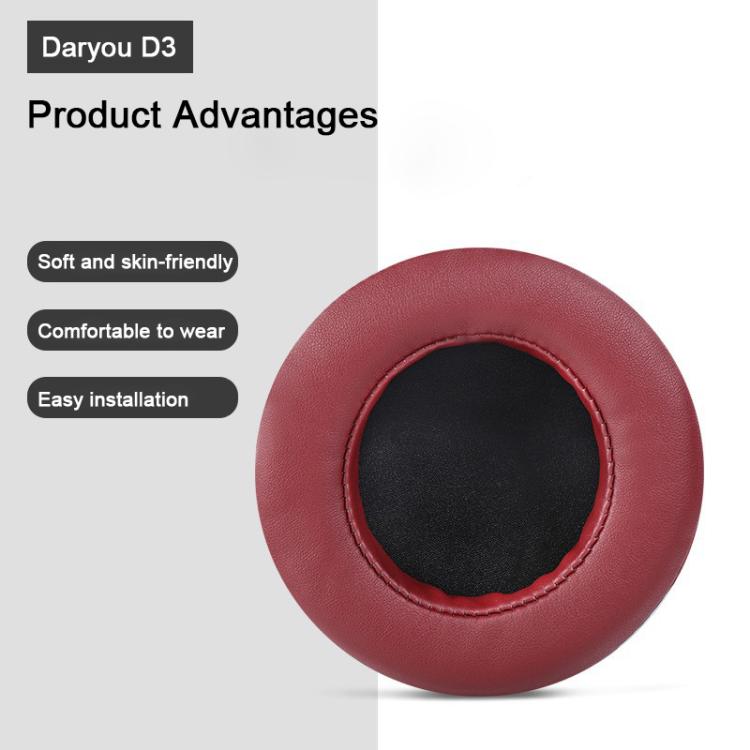 For Dareu EH722 2pcs Football Net Slip-on Type Earphone Covers(Black) - Earmuff & Pad by buy2fix | Online Shopping UK | buy2fix