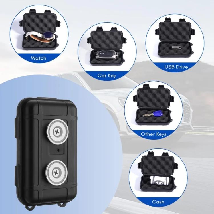 Outdoor Car Magnetic Car Key Storage Box Storage Tool Case(Black) - Stowing Tidying by buy2fix | Online Shopping UK | buy2fix