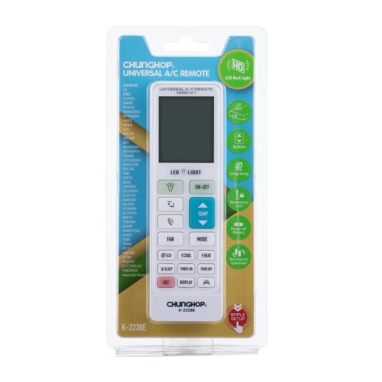 CHUNGHOP K-2238E Universal Air Conditioner Remote Control with Learning Function - Air-Conditioner by CHUNGHOP | Online Shopping UK | buy2fix
