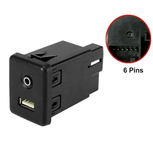 Car AUX & USB Socket Connector Switch for Chevrolet Cruze / Malibu / Regal 13599456 22875063 39087529(Black) - Car Modification by buy2fix | Online Shopping UK | buy2fix