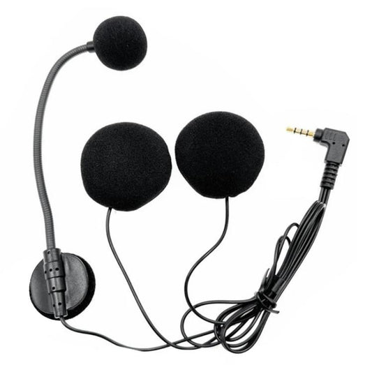 Motorcycle Half Helmet Intercom Headset Microphone(Black) - Motorcycle Walkie Talkie by buy2fix | Online Shopping UK | buy2fix
