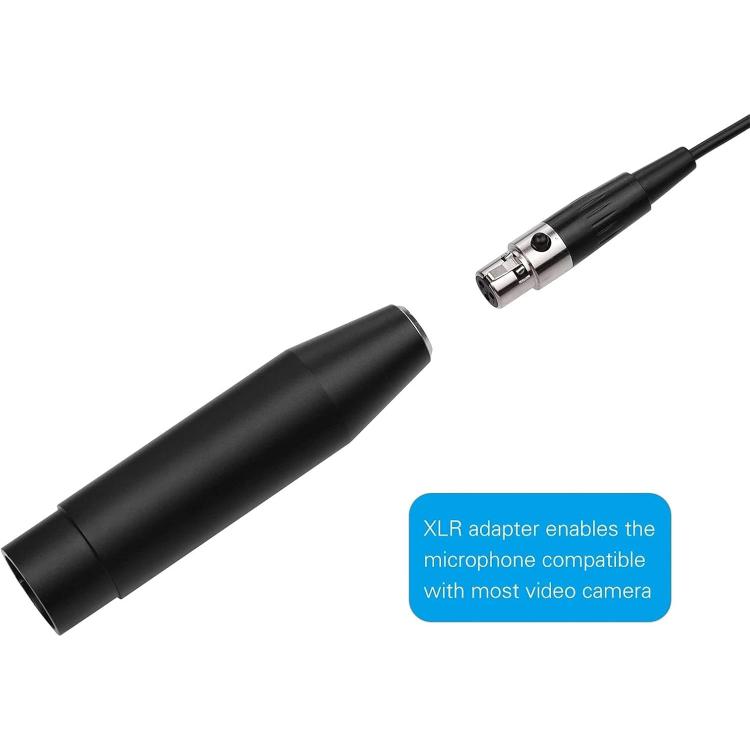4 Pin XLR Head Metal Lavalier Microphone, Cable Length: 1.5m - Microphone by buy2fix | Online Shopping UK | buy2fix