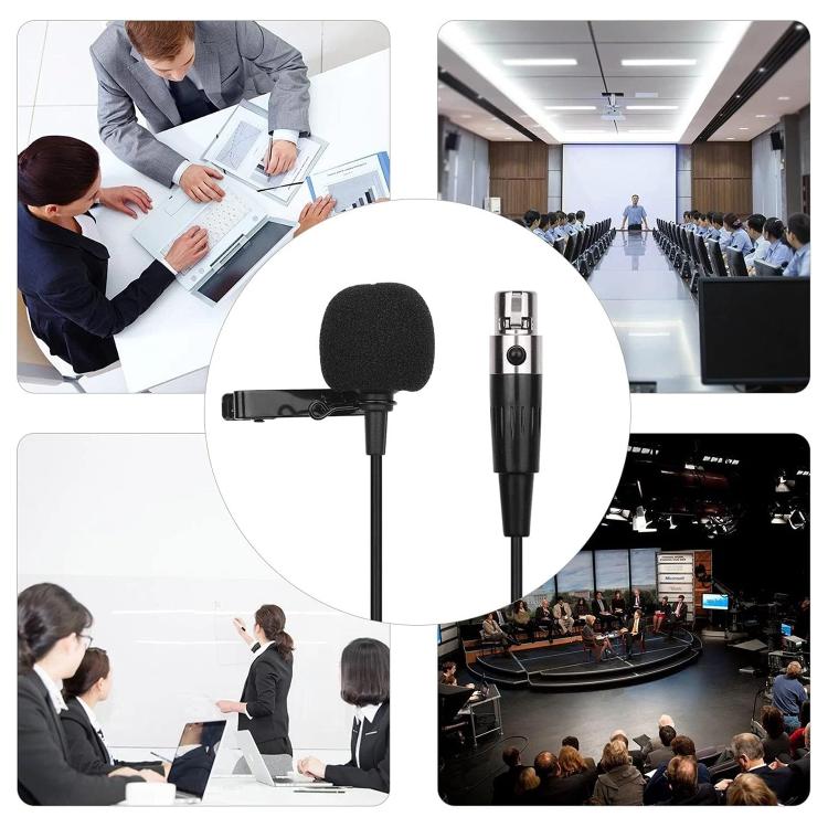 4 Pin XLR Head Metal Lavalier Microphone, Cable Length: 1.5m - Microphone by buy2fix | Online Shopping UK | buy2fix