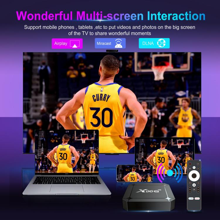 X96Q Android 14 Smart TV Box, RK3518 Quad-Core Cortex-A53, Memory:2GB+16GB(AU Plug) - Others by buy2fix | Online Shopping UK | buy2fix