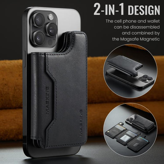 MAGKING K3 Series MagSafe RFID Card Bag(Black) - Adhesive Card Holders by MAGKING | Online Shopping UK | buy2fix