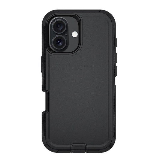 For iPhone 17 Kalebol Shockproof PC Hybrid TPU Phone Case with Back Clip(Black) - iPhone 17 Cases by Kalebol | Online Shopping UK | buy2fix