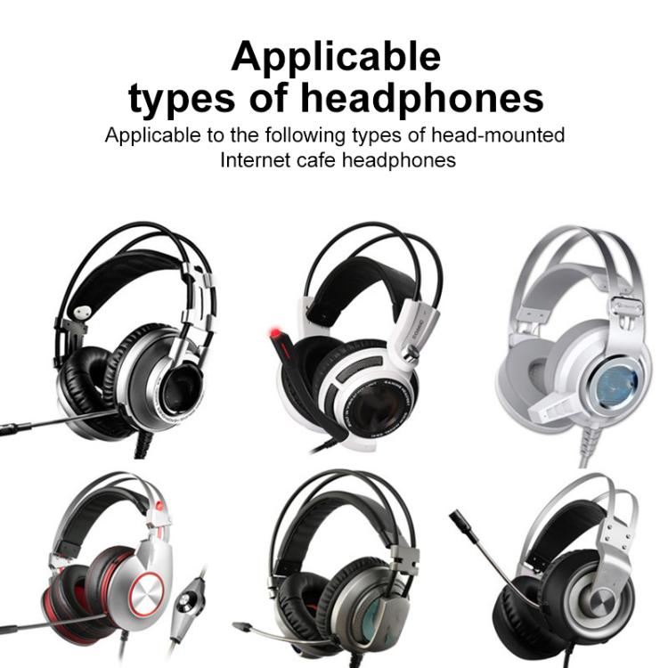 Elastic Cotton Cloth Headband Protective Cover, Size:Curved 20x12.5x10.5cm(Black) - Earmuff & Pad by buy2fix | Online Shopping UK | buy2fix