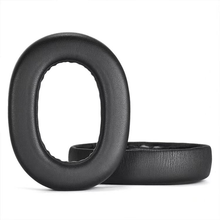 1 Pair Protein Leather Earpads For Jabra Elite 85H(Black) - Earmuff & Pad by buy2fix | Online Shopping UK | buy2fix