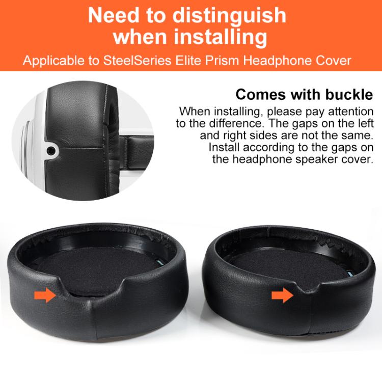 2pcs Protein Leather Earpads For SteelSeries Siberia 650(White) - Earmuff & Pad by buy2fix | Online Shopping UK | buy2fix