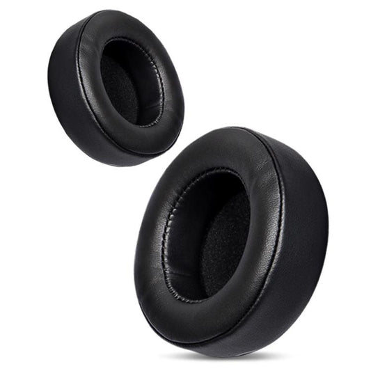 For Motorola Moto Pulse Escape 2pcs Protein Leather Snap-on Type Earphone Covers(Black) - Earmuff & Pad by buy2fix | Online Shopping UK | buy2fix