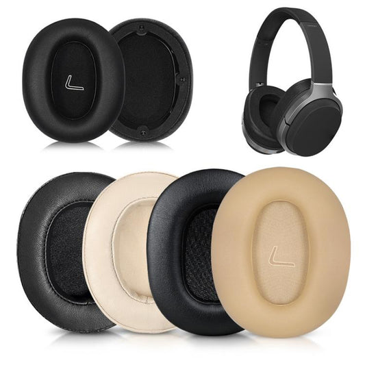 1 Pair Printing Protein Leather Replacement Earpads For EDIFIER W830BT / W860NB(Apricot) - Earmuff & Pad by buy2fix | Online Shopping UK | buy2fix
