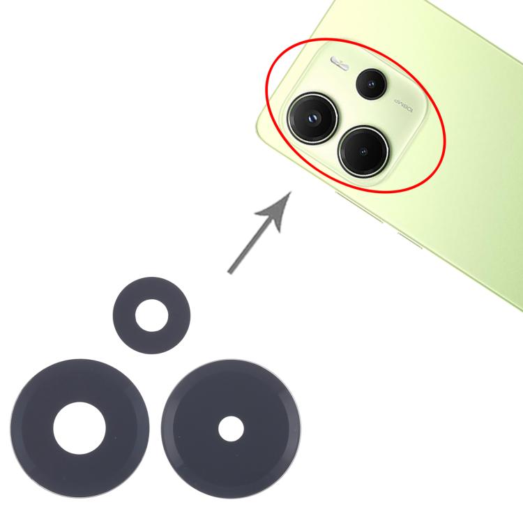For Xiaomi Redmi Note 14 4G 10set OEM Back Camera Lens - Camera by buy2fix | Online Shopping UK | buy2fix