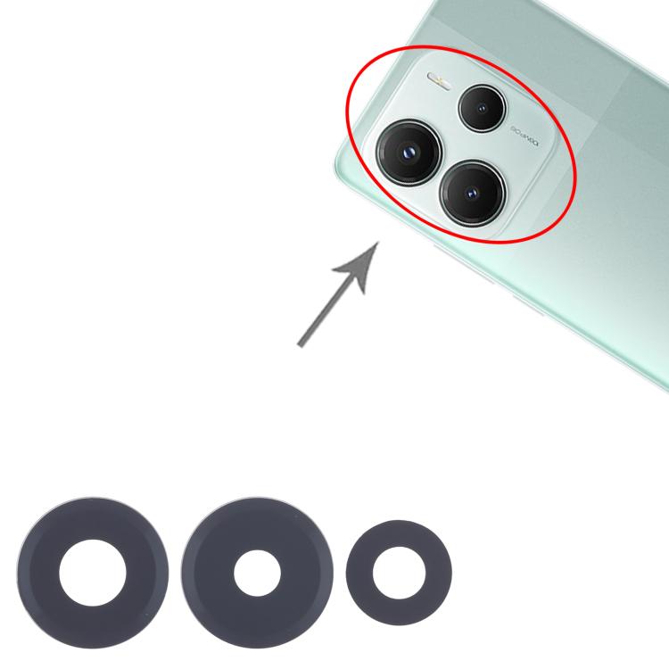 For Xiaomi Redmi Note 14 5G 10set OEM Back Camera Lens - Camera by buy2fix | Online Shopping UK | buy2fix