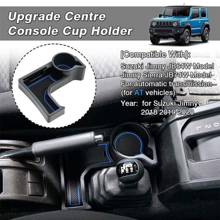 For Suzuki Jimny JB74 / JB64 2019- Car Automatic Transmission AT Central Control Storage Box, with Anti-slip Mats(Black) - Stowing Tidying by buy2fix | Online Shopping UK | buy2fix