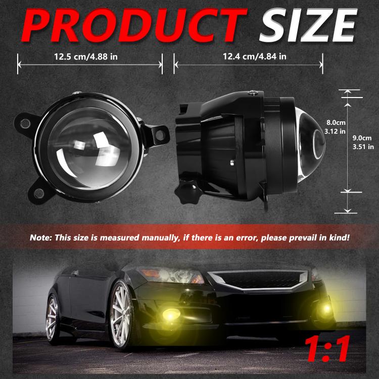 T11 2pcs/Pack 55W 3 inch High Power Dual Lens Fog Light, Low Holder for LADA Priora 2007-2013 - Fog / Driving Lights by buy2fix | Online Shopping UK | buy2fix