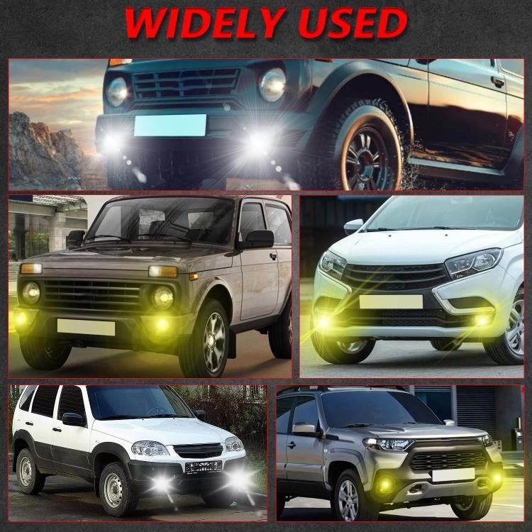 T11 2pcs/Pack 55W 3 inch High Power Dual Lens Fog Light, Low Holder for LADA Priora 2007-2013 - Fog / Driving Lights by buy2fix | Online Shopping UK | buy2fix