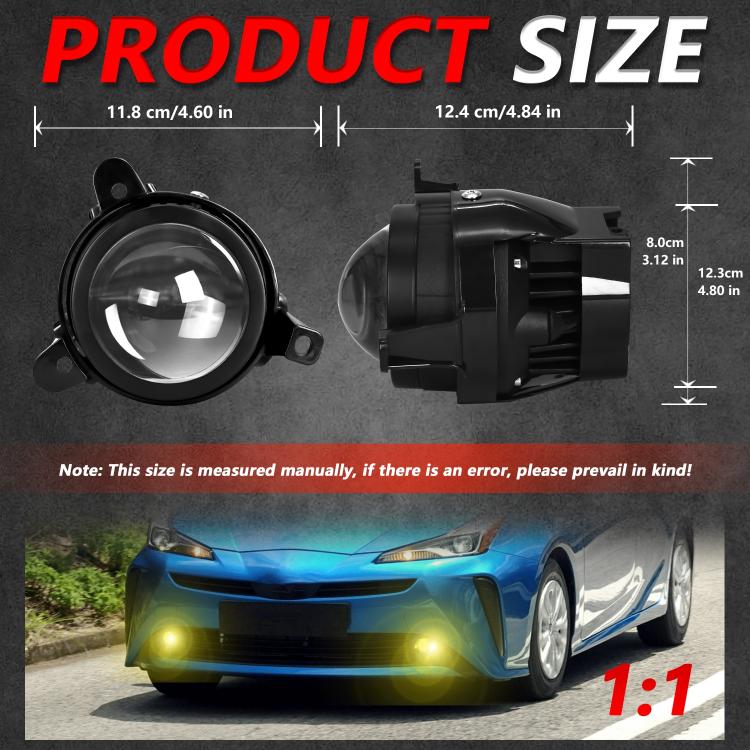 T11 2pcs/Pack 55W 3 inch High Power Dual Lens Fog Light, High Holder for LADA VAZ 2170 / 2171 / 2072 - Fog / Driving Lights by buy2fix | Online Shopping UK | buy2fix