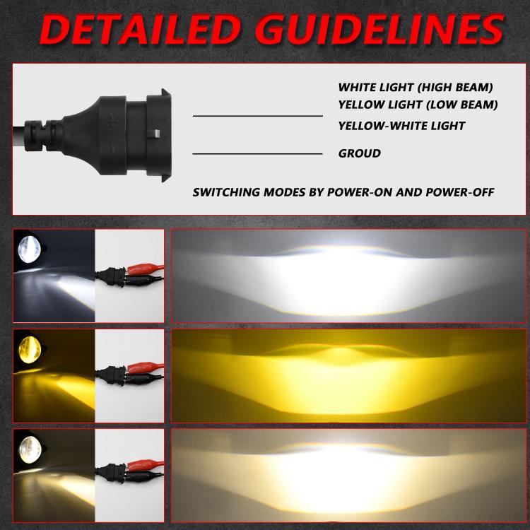 T11 2pcs/Pack 55W 3 inch High Power Dual Lens Fog Light, High Holder for LADA VAZ 2170 / 2171 / 2072 - Fog / Driving Lights by buy2fix | Online Shopping UK | buy2fix