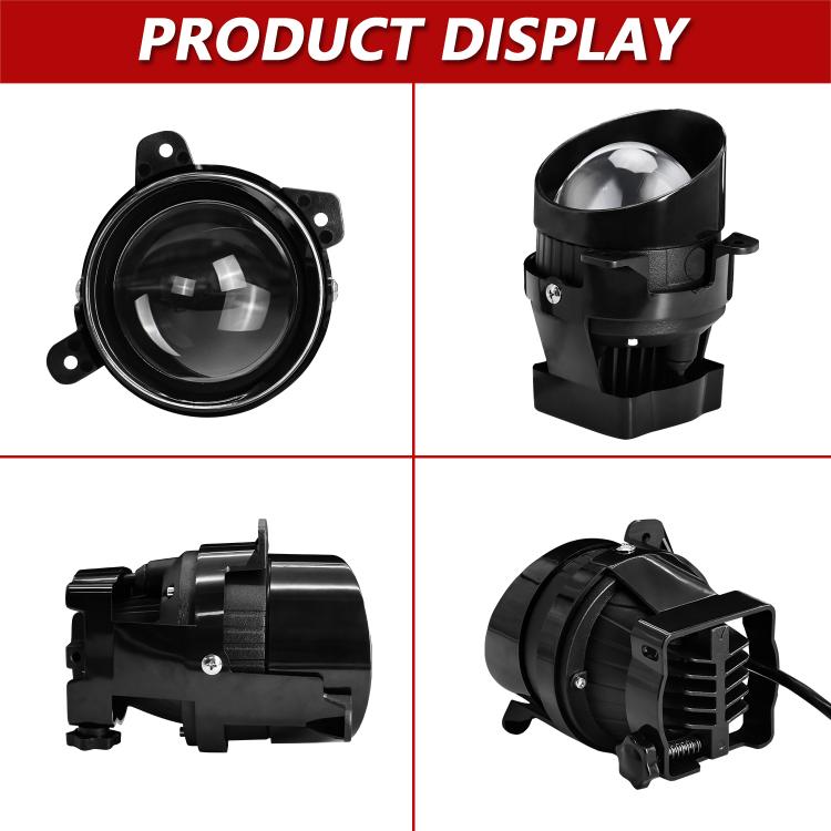 T11 2pcs/Pack 55W 3 inch High Power Dual Lens Fog Light, Left and Right Oblique Angle for LADA 2190 / 2192 - Fog / Driving Lights by buy2fix | Online Shopping UK | buy2fix