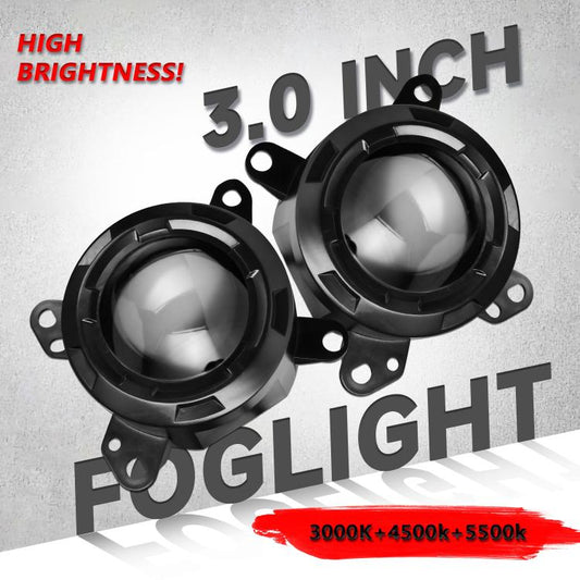 T14 2pcs/Pack 55W 3 inch High Power Dual Lens Fog Light Left and Right Mount Holder Style, For DAF Trucks - Fog / Driving Lights by buy2fix | Online Shopping UK | buy2fix