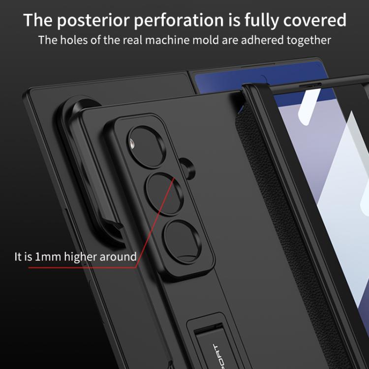 For Samsung Galaxy Z Fold7 5G GKK Integrated HD Film Magnetic Folding Full Cover Phone Case(Black) - Galaxy Z Fold7 5G Cases by GKK | Online Shopping UK | buy2fix