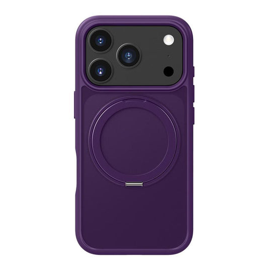 For iPhone 17 Pro Max Kalebol Frosted MagSafe Holder Acrylic Hybrid TPU Phone Case(Purple) - iPhone 17 Pro Max Cases by Kalebol | Online Shopping UK | buy2fix