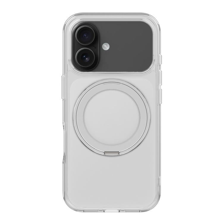 For iPhone 17 Kalebol Frosted MagSafe Holder Acrylic Hybrid TPU Phone Case(Transparent) - iPhone 17 Cases by Kalebol | Online Shopping UK | buy2fix