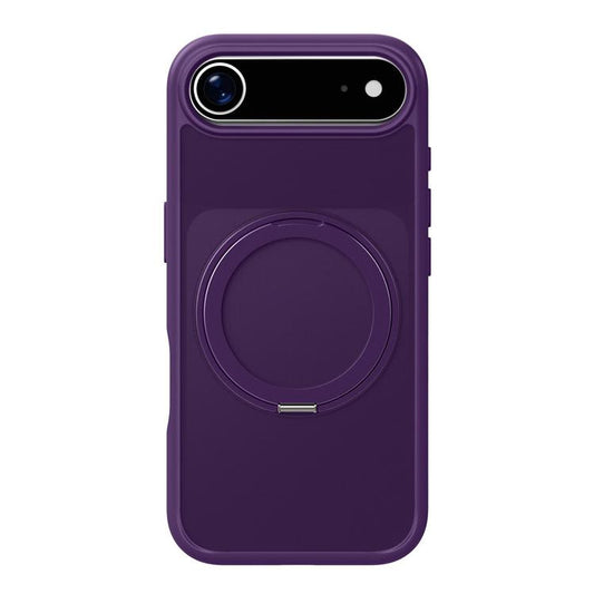For iPhone 17 Air Kalebol Frosted MagSafe Holder Acrylic Hybrid TPU Phone Case(Purple) - iPhone 17 Air Cases by Kalebol | Online Shopping UK | buy2fix