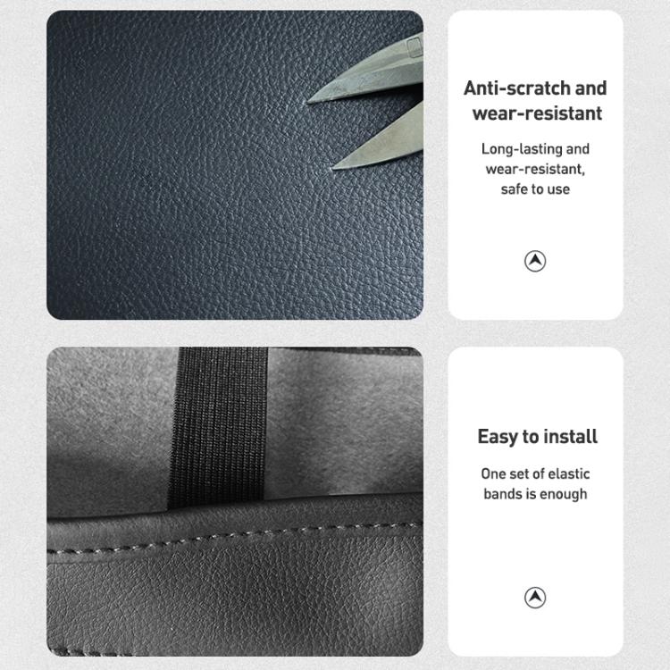 Car Central Armrest Box Protective Leather Cover for Toyota RAV4 2000(Black Grey) - Seat Accessories by buy2fix | Online Shopping UK | buy2fix