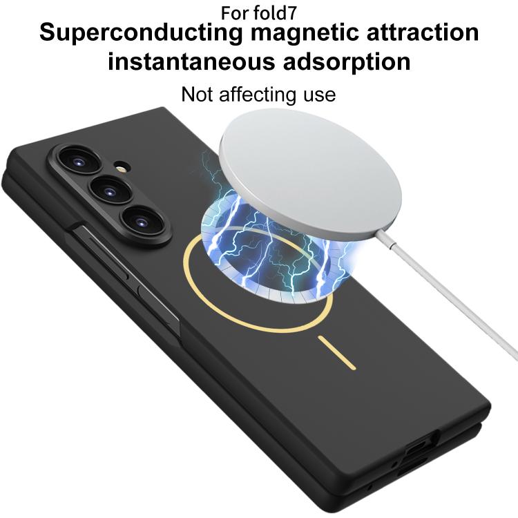 For Samsung Galaxy Z Fold7 5G GKK Integrated Ultra-thin MagSafe Magnetic Folding Phone Case(Titanium Gray) - Galaxy Z Fold7 5G Cases by GKK | Online Shopping UK | buy2fix
