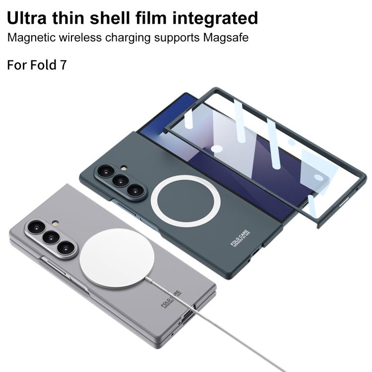 For Samsung Galaxy Z Fold7 5G GKK Integrated Ultra-thin MagSafe Phone Case(Black) - Galaxy Z Fold7 5G Cases by GKK | Online Shopping UK | buy2fix