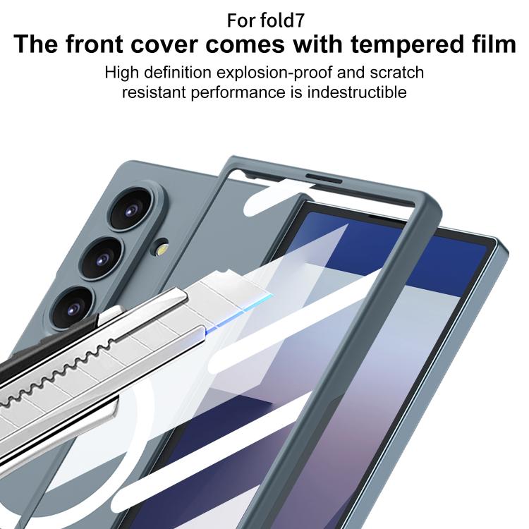 For Samsung Galaxy Z Fold7 5G GKK Integrated Ultra-thin MagSafe Phone Case(Black) - Galaxy Z Fold7 5G Cases by GKK | Online Shopping UK | buy2fix
