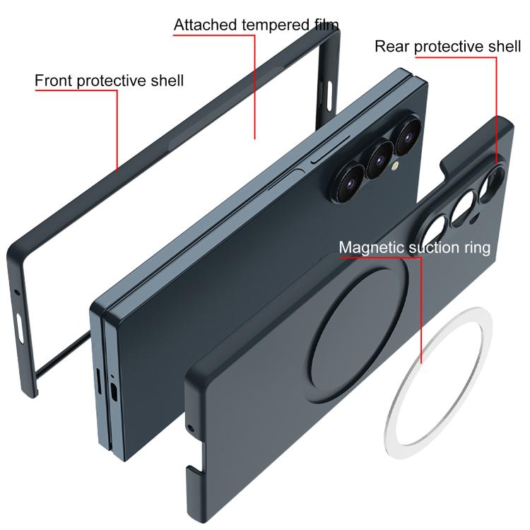 For Samsung Galaxy Z Fold7 5G GKK Integrated Ultra-thin MagSafe Phone Case(Black) - Galaxy Z Fold7 5G Cases by GKK | Online Shopping UK | buy2fix